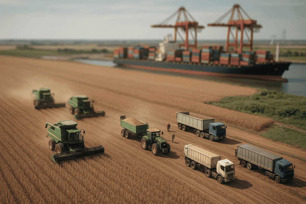 Logística agrícola - da colheita ao destino